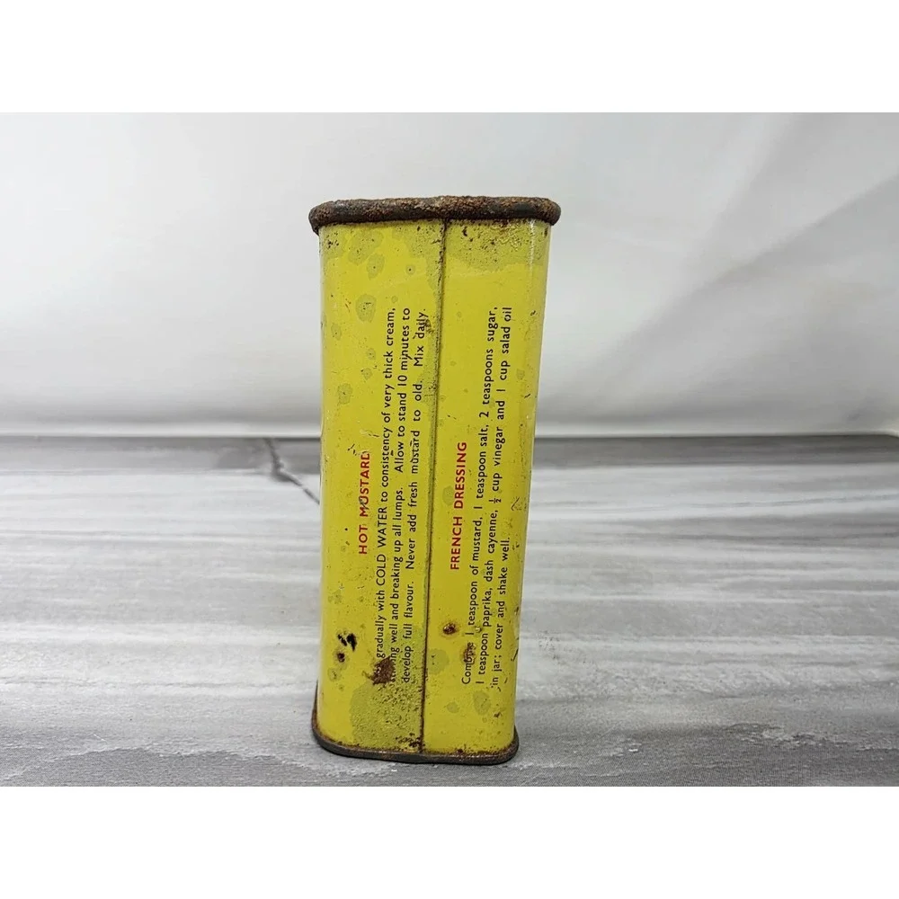 Vintage Advertising Metal‎ Kitchen Spice Tin /   Colman's  Mustard